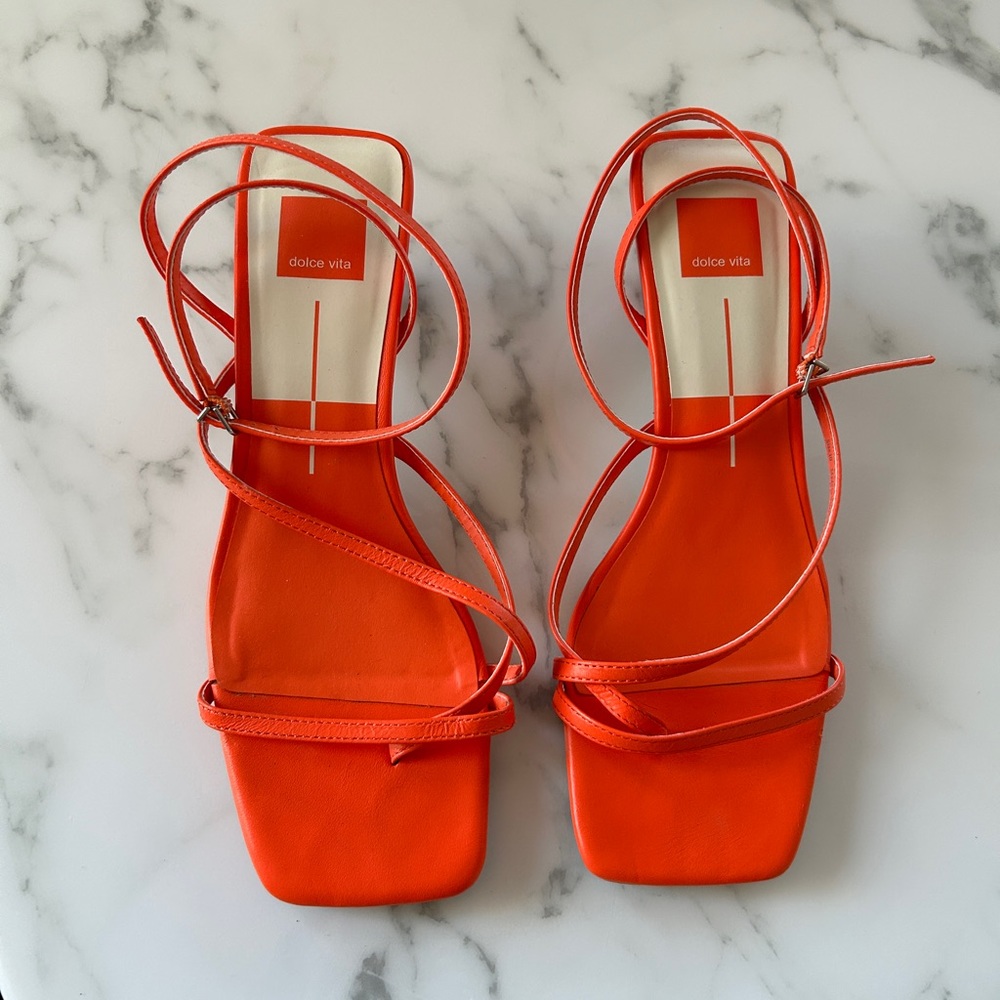 Dolce Vita Orange Strappy Sandals